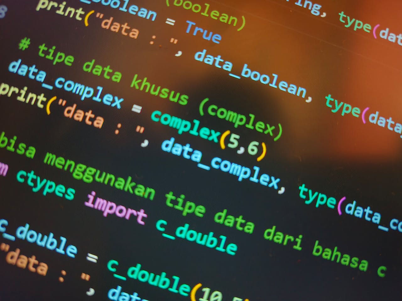 about-us Vibrant and engaging code displayed on a computer screen, showcasing programming concepts.